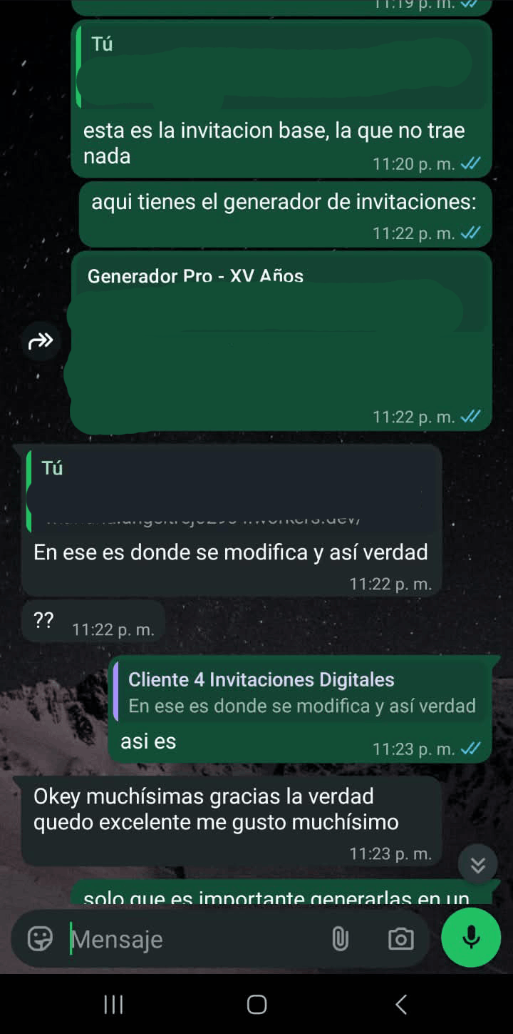 Captura de reseña de cliente 6